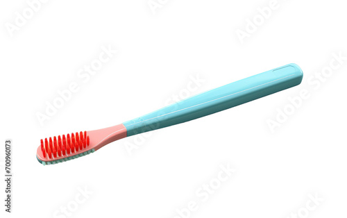 Folding Toothbrush on White Canvas in Splendor on White or PNG Transparent Background.