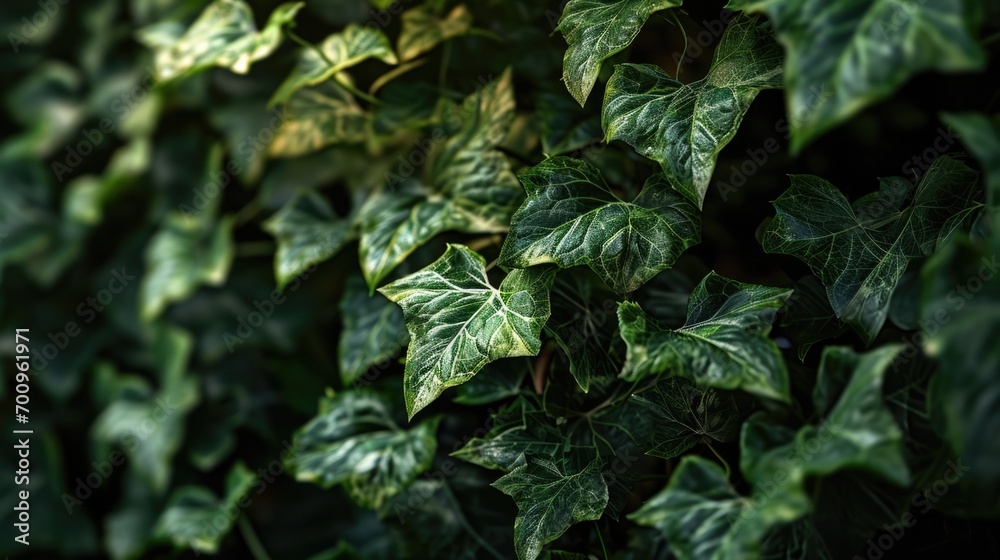 A close-up view of a bunch of vibrant green leaves. Perfect for nature-themed designs and projects