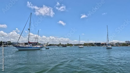yachts in the canal