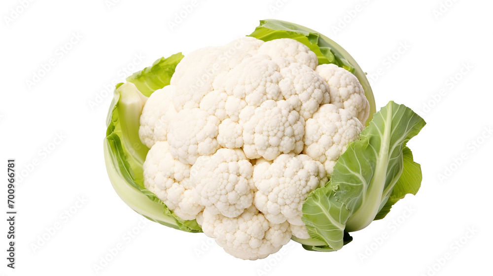 cauliflower on a white background