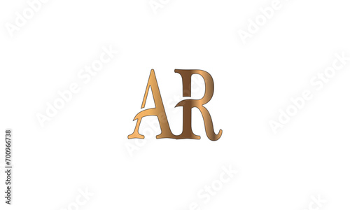 AR, RA , A , R , Abstract Letters Logo Monogram