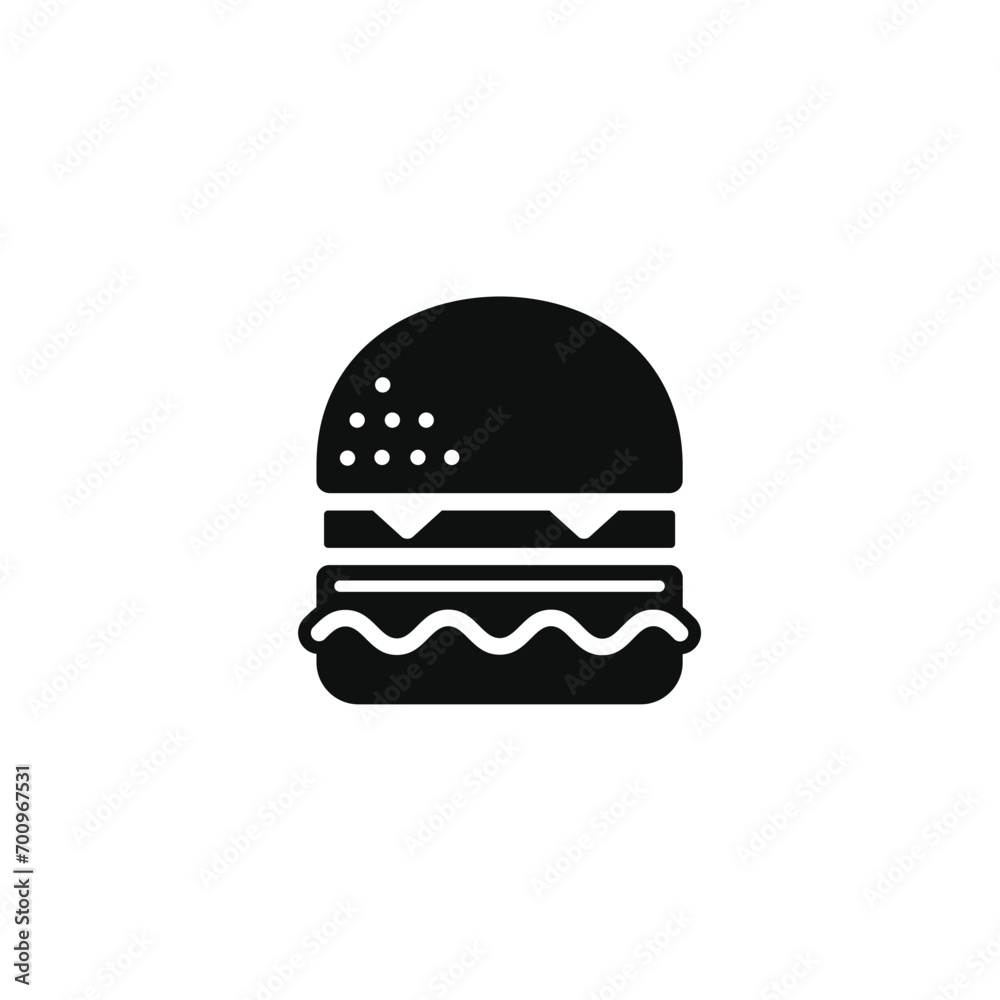 Burger icon isolated on transparent background Burger icon isolated on transparent background