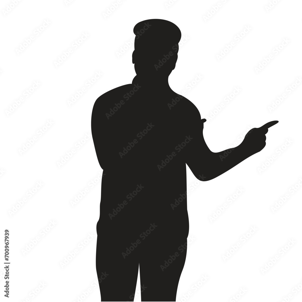 silhouette of a man