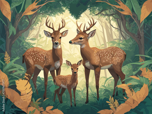 deer in the forest