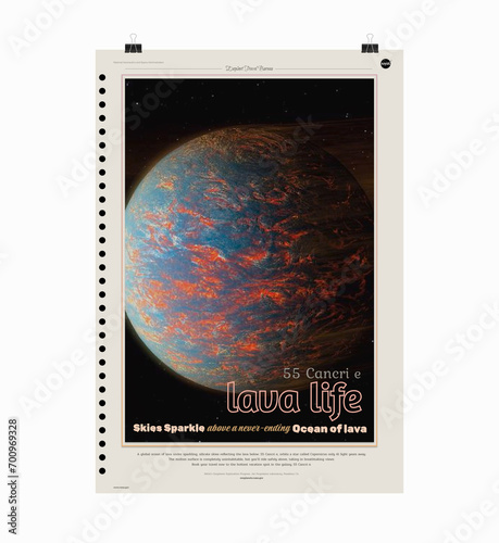 55 Cancri e: A Never-Ending Ocean of Lava with Sparkle Skies - UX design
