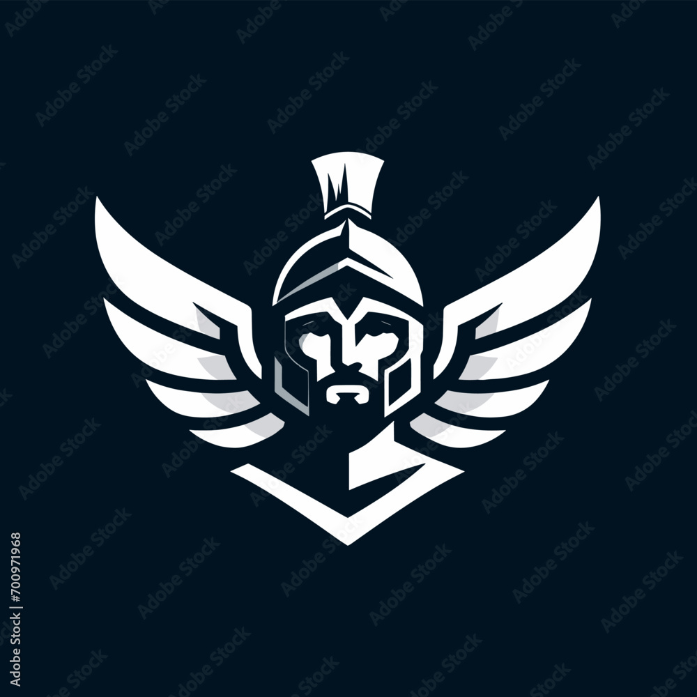 Obraz premium Roman Praetorian Soldier With Helmet and Wings