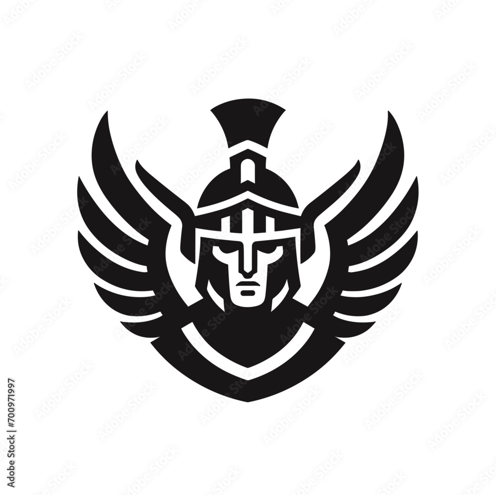 Obraz premium Roman Praetorian Soldier With Helmet and Wings