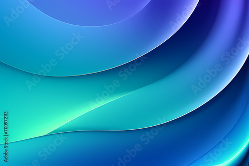 Abstract vector wavy lines flowing smooth curve blue gradient color in concept of luxury  technology  modern.