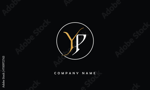 YP, PY, Y, P Abstract Letters Logo Monogram