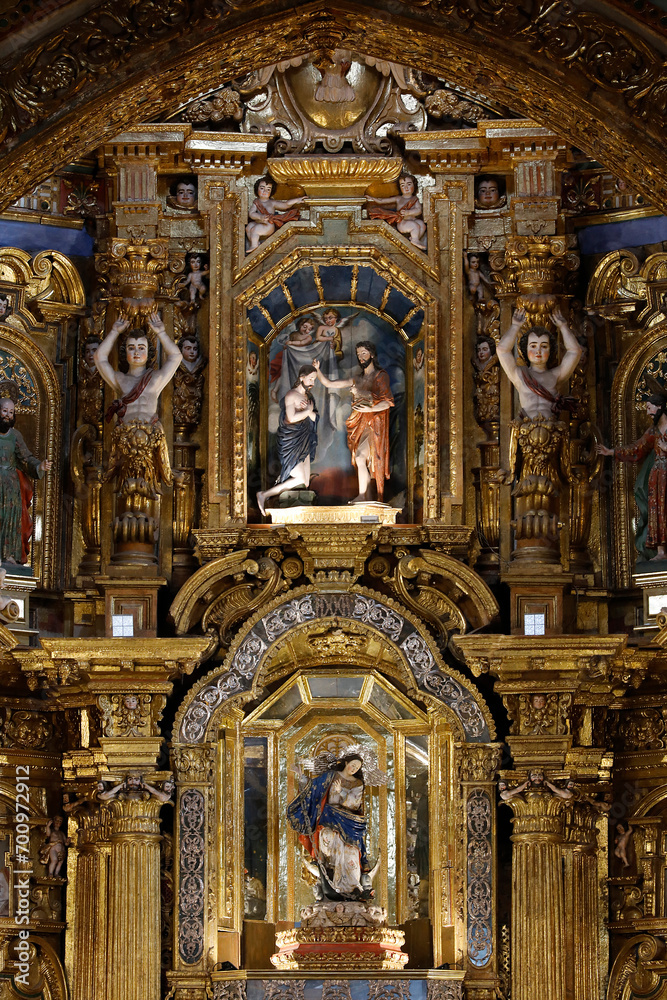 Baroque chancel, St Francis's church, Quito, Ecuador