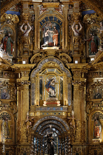 Baroque chancel  St Francis s church  Quito  Ecuador