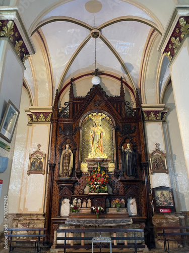 Saint Alfonso catholic church, Cuenca, Ecuador. Chapel