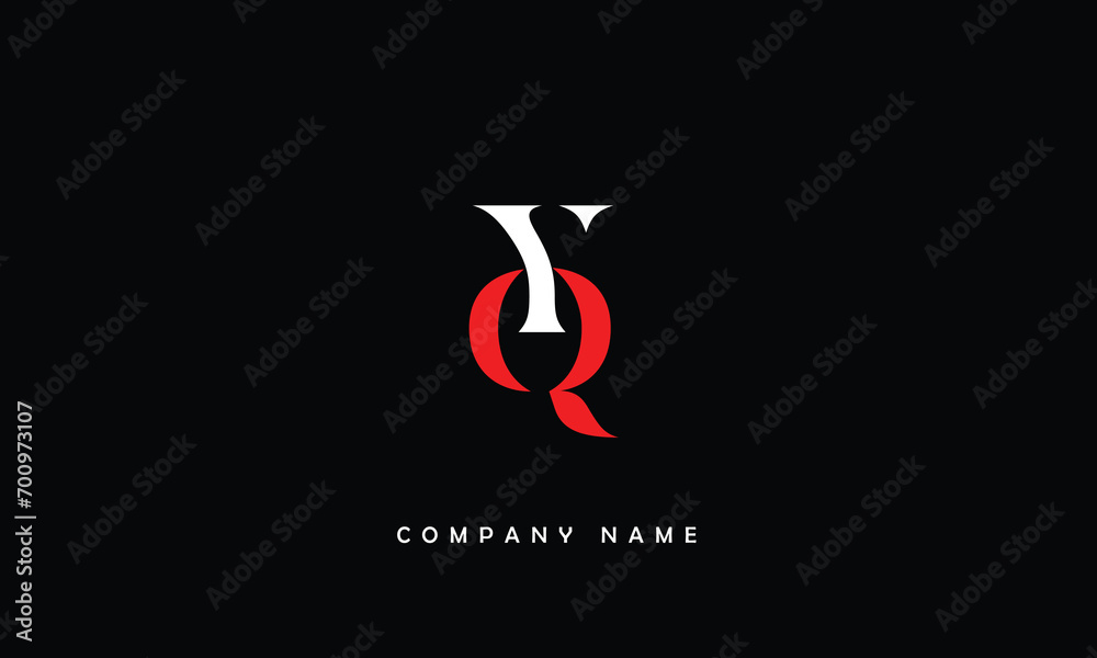 YQ, QY, Y, Q Abstract Letters Logo Monogram YQ, QY, Y, Q Abstract Letters Logo Monogram
