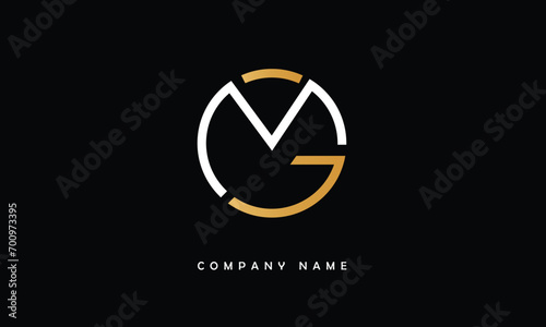 MG, GM, M, G Abstract Letters Logo Monogram