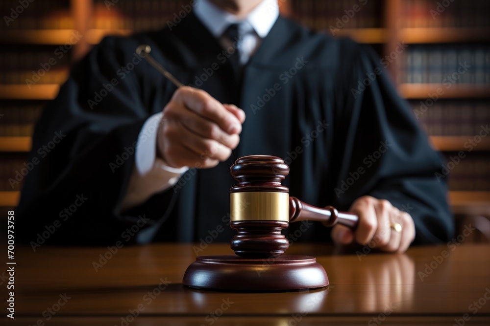a judge raising the gavel
a judge raising the gavel