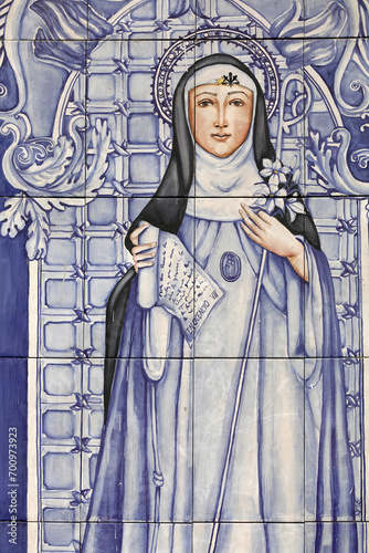 Immaculate Conception moImmaculate Conception monastery mosaic, Riobamba, Ecuador. Beatriz da Silva mosaic azulejo photo
