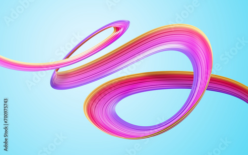 3d Wavy Flag Of Social Media 3d Waving Abstract Ribbon Flag On Soft Blue Background 3d Illustration