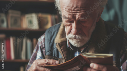 Elderly Man Grappling with Financial Reality: A Poignant Scene of an Empty Wallet, Symbolizing the Struggles of Retirement, Economic Hardship, and the Pressures Faced by Seniors in Today's Society