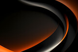 Abstract vector wavy lines flowing smooth curve dark orange gradient color in concept of luxury, technology, modern.