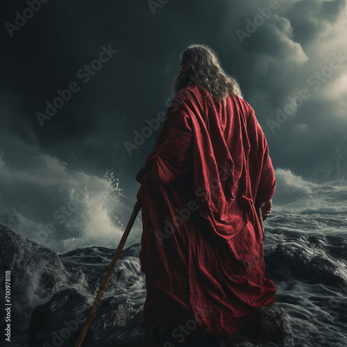moses breeds the sea, biblical figure, leader and legislator of the Jewish people, prophet and first sacred author, religious concept, Bible, Gospels, holy water.