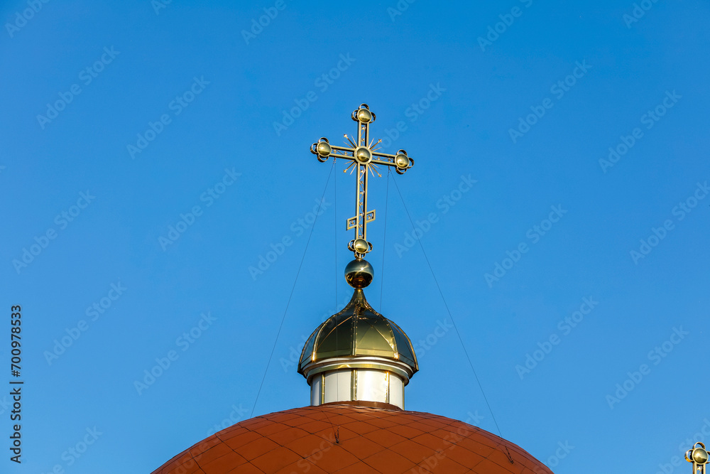 Church cross in Chisinau, moldova