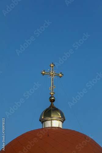 Church cross in Chisinau, moldova