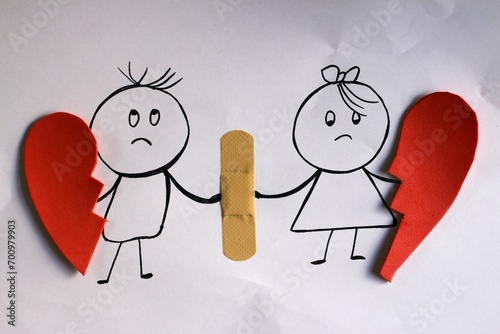 una pareja el dia de san valentin intentando recomponer su relacion de amor.
