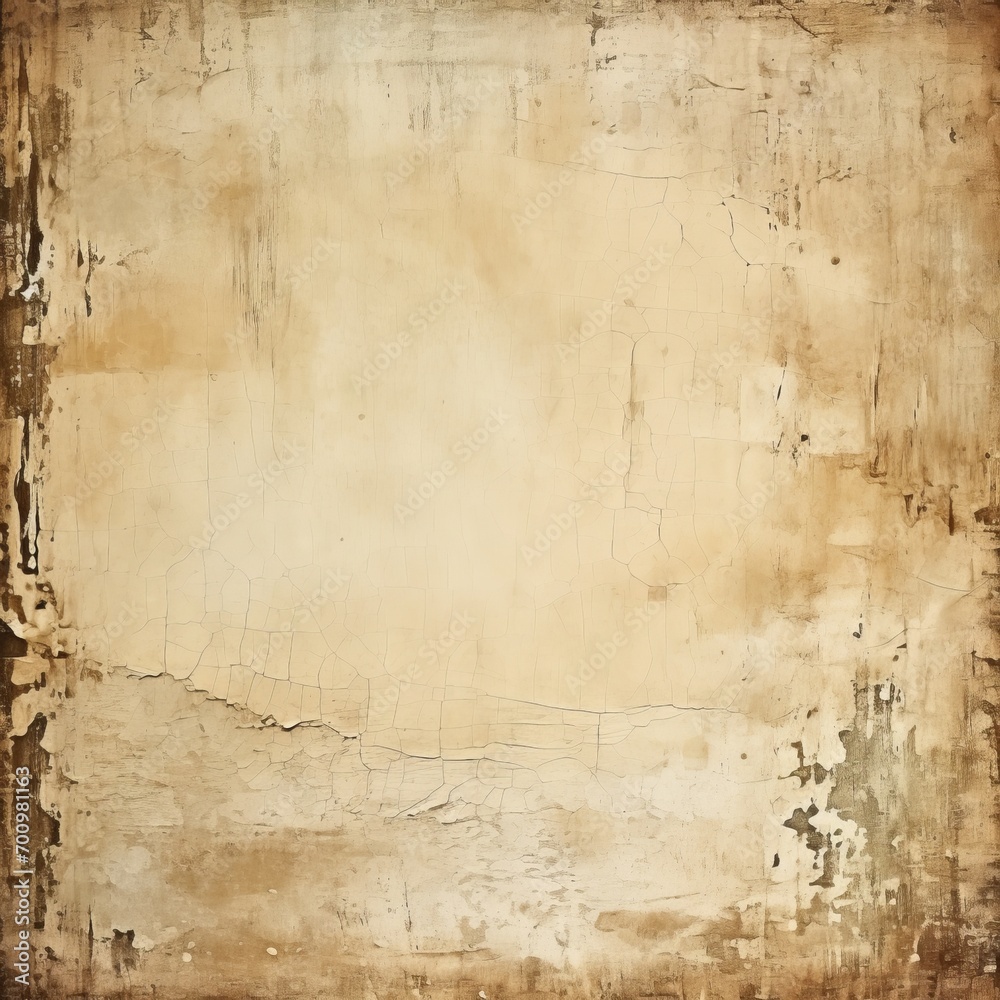 Generative AI image of vintage rustic aged shabby chic paper background