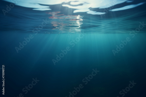 Generative AI image of sea underwater  © Eitan Baron