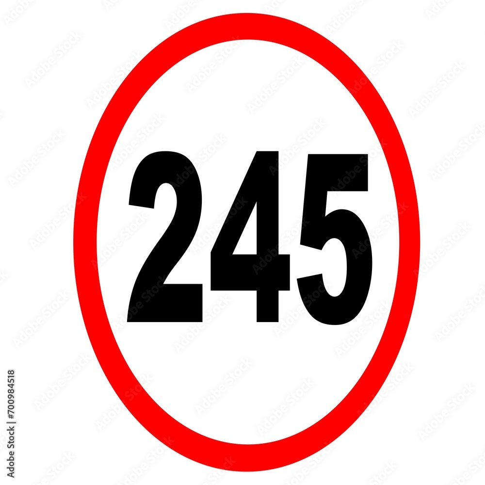 Illustration des Straßenverkehrszeichens Illustration des Straßenverkehrszeichens