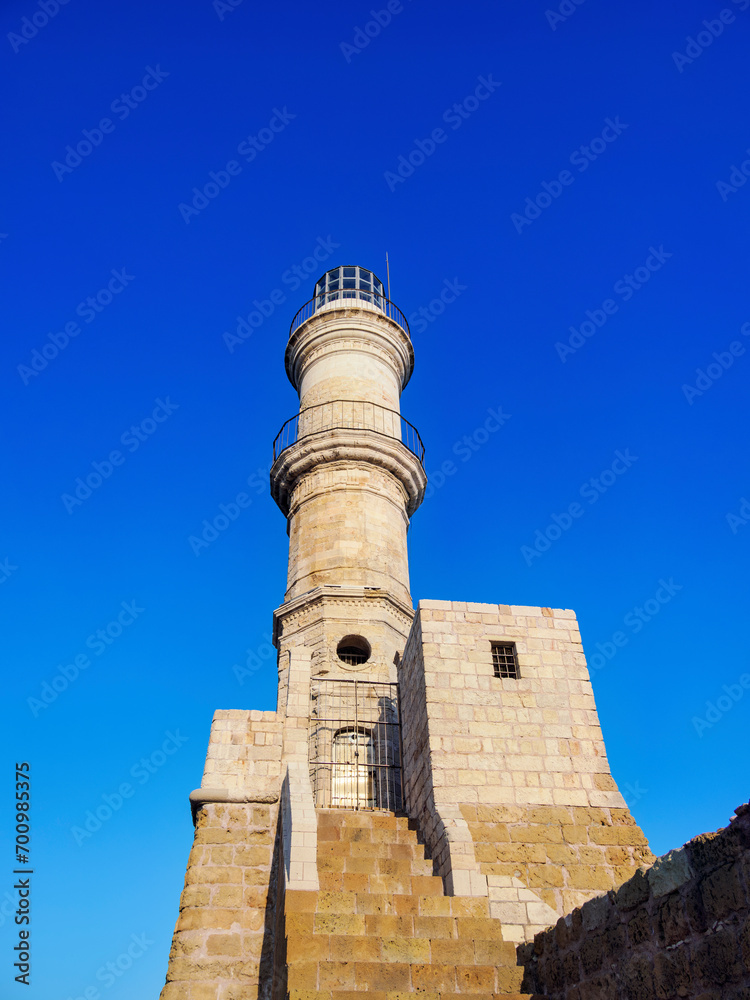 Venetian Lighthouse, City of Chania, Crete, Greece