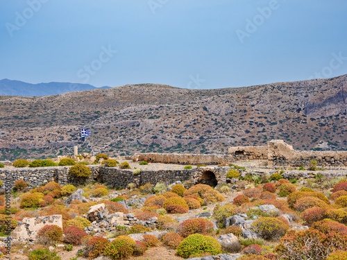 Venetian Fort Ruins, Imeri Gramvousa, Chania Region, Crete, Greece photo