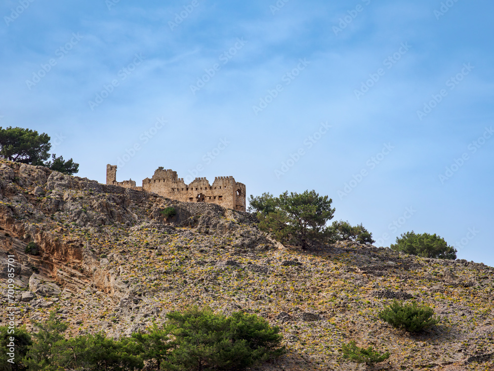 Agia Roumeli Castle, Chania Region, Crete, Greece