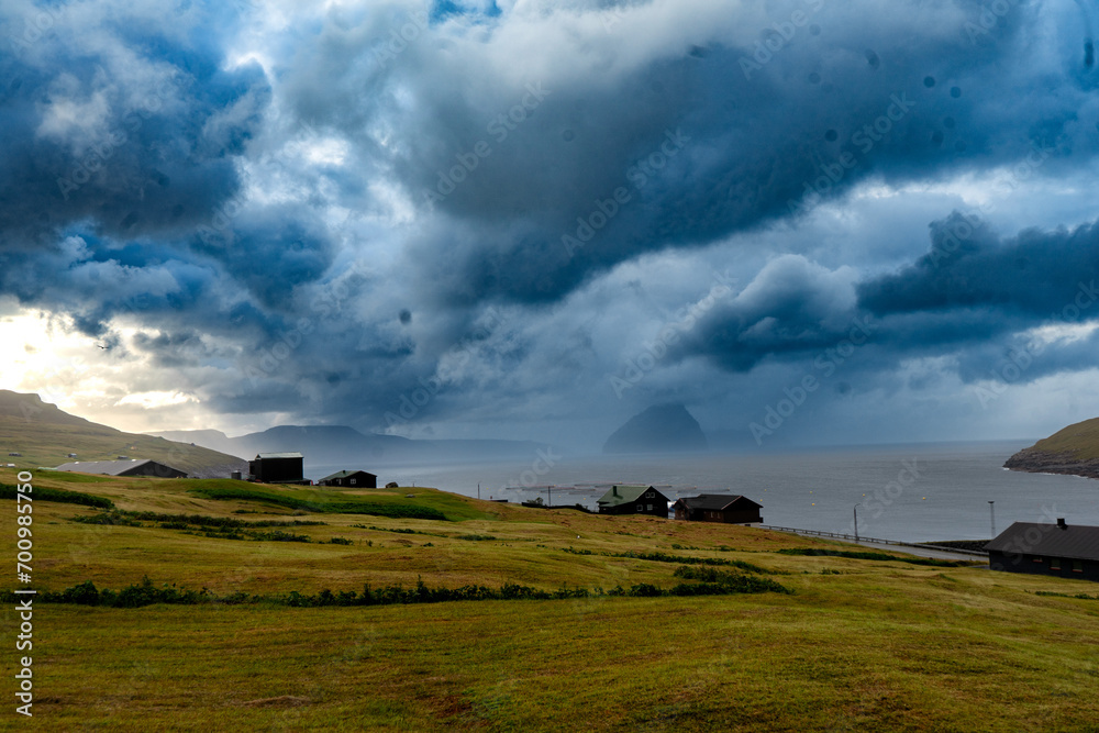 Fototapeta premium Beautiful landscapes in the Faroe Islands