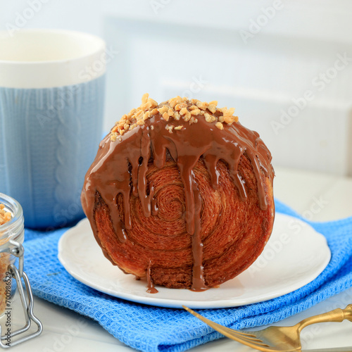 Cromboloni, Croissant Bomboloni. Round New York Roll photo