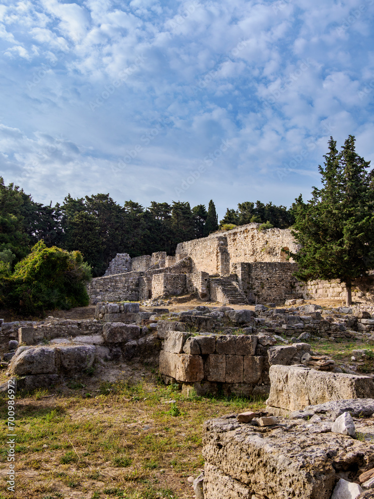 Ruins of ancient Asclepieion, Kos Island, Dodecanese, Greece