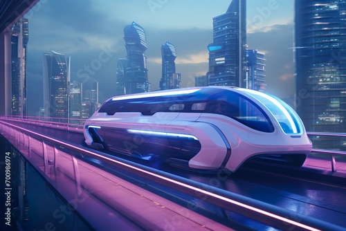 Futuristic Mini Mobility Innovation 3D Animation Modern Cityscape Commute  MADE WITH AI FANTASY WORL © Umar