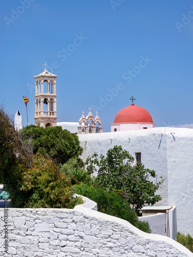 Monastery of Tourliani, Ano Mera, Mykonos Island, Cyclades, Greece photo