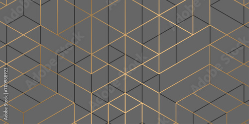 Abstract black background. Geometric lines and squares.Vector illustration.