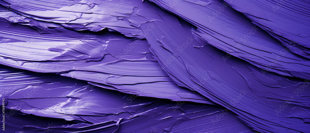Obraz premium Close-up shots of a vibrant purple brush strokes texture.