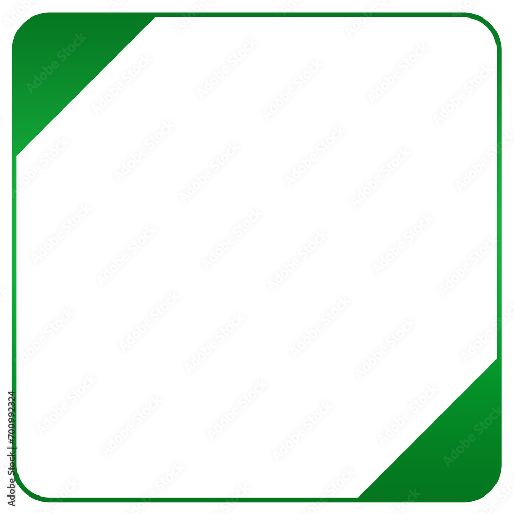 green square frame corner green square frame corner