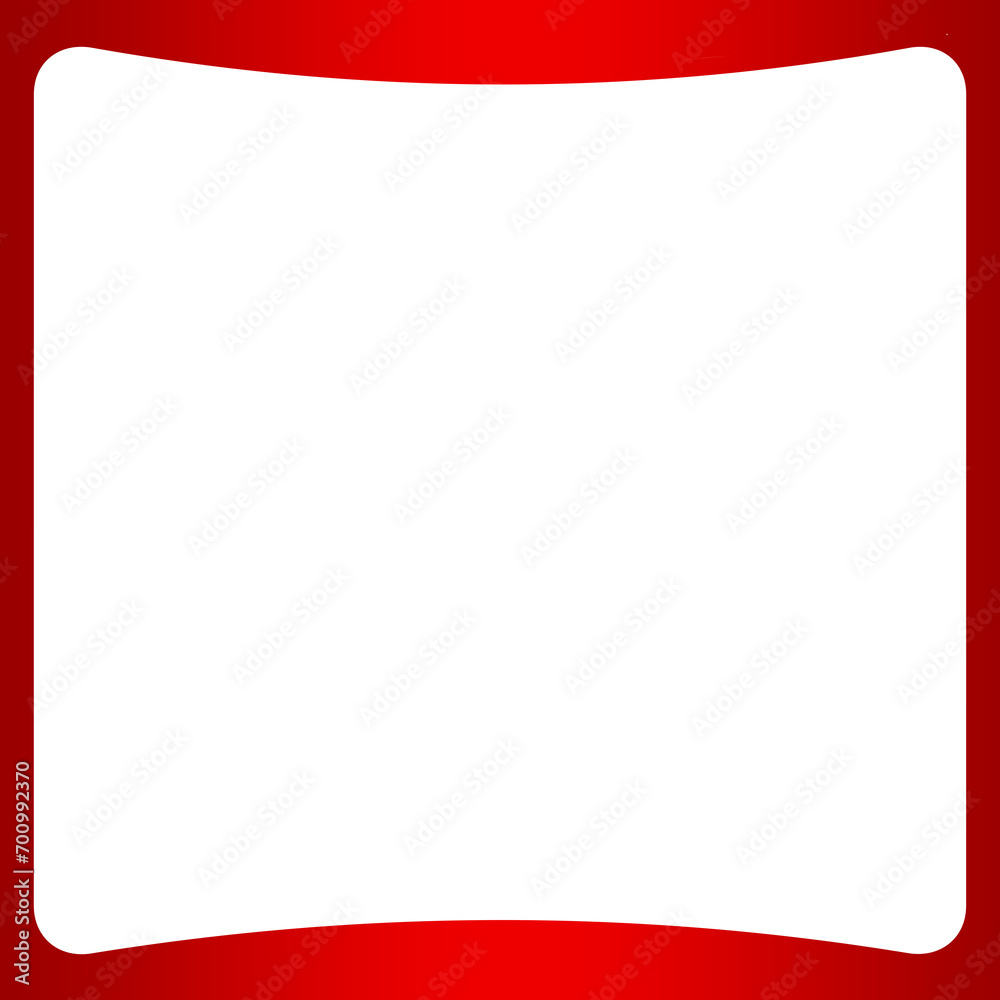 Obraz premium red square frame curve