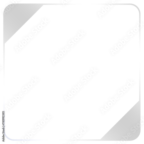Free Download silver square frame corner - GFXLoad