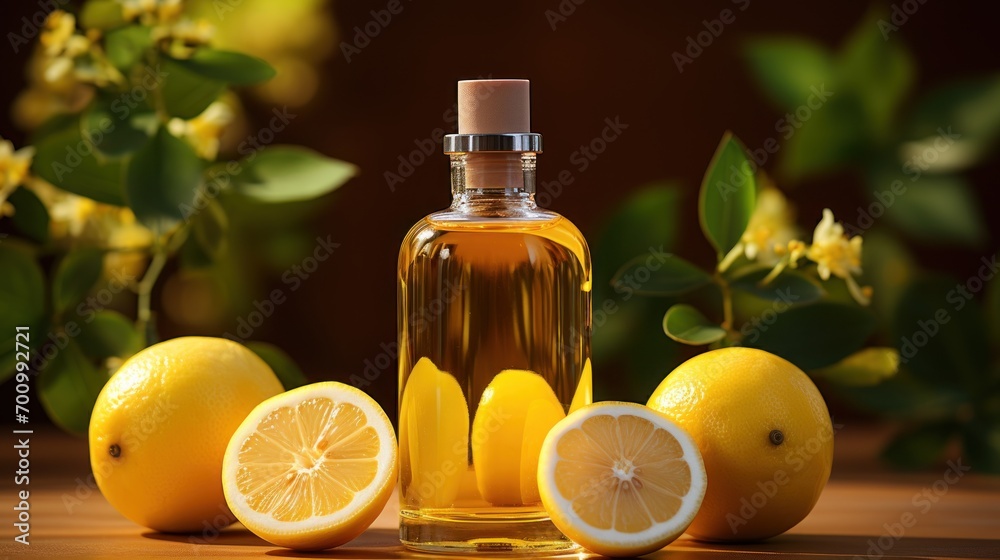 Serum with vitamin C. Lemon essential oil. Serum with vitamin C. Lemon essential oil.