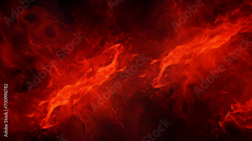abstract black fire texture on a red background