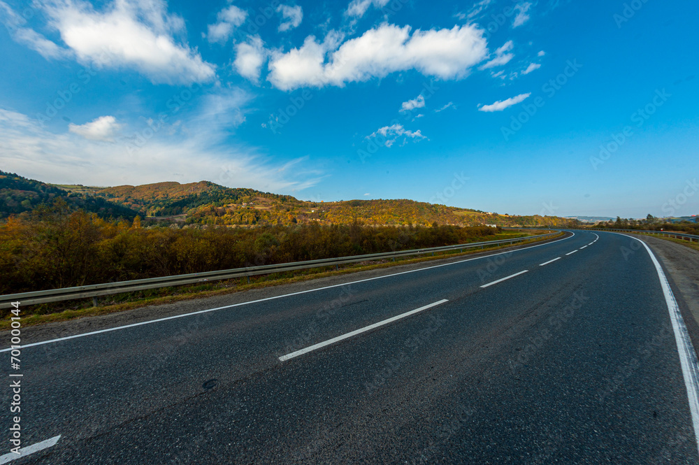 Fototapeta premium Autumn forest, Beskid Sądecki, Lesser Poland, EU, Jesienny las, Beskid Sądecki, Małopolska, EU
