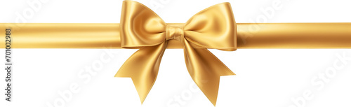 gold bow and ribbon