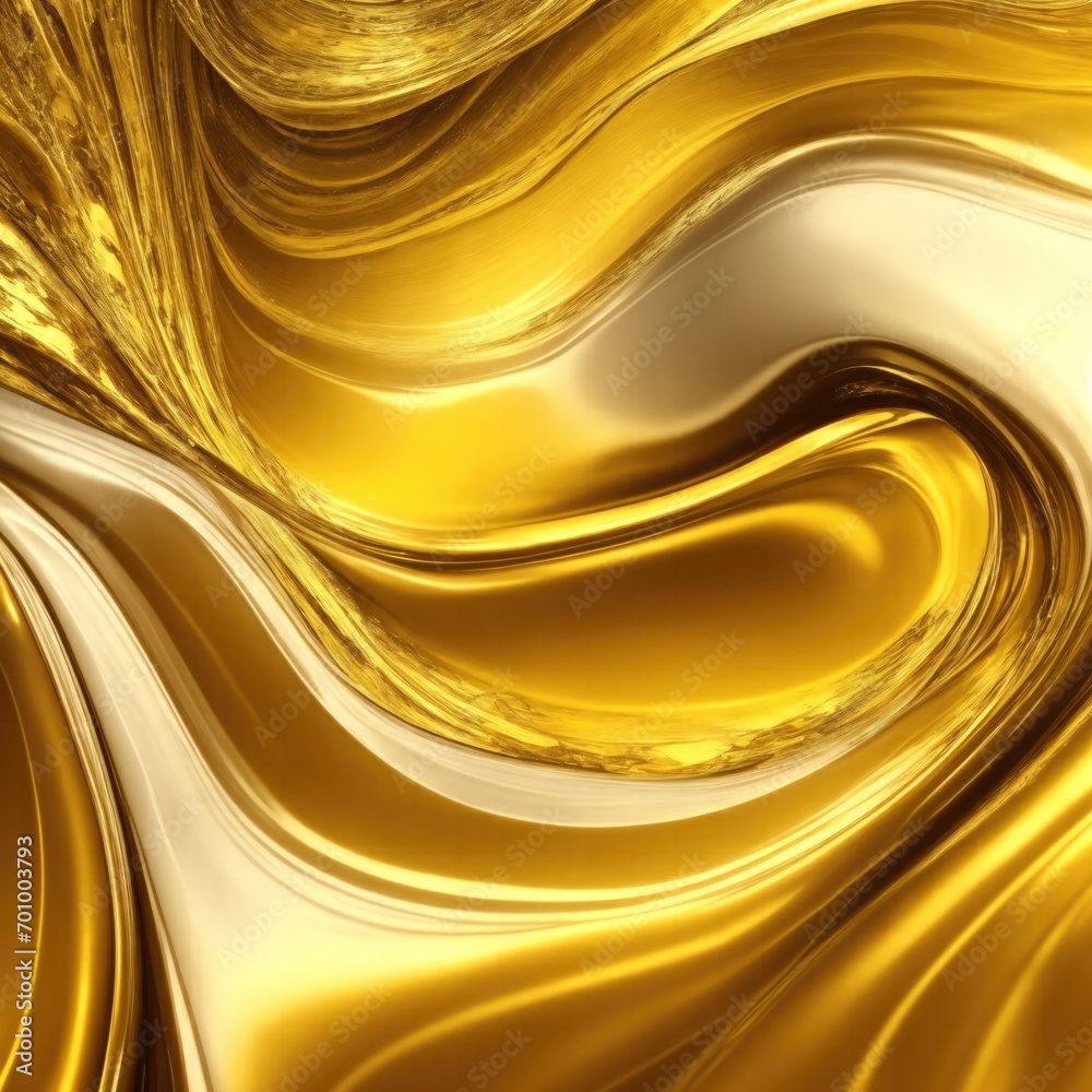 Fototapeta premium Gold and Yellow waves abstract luxury background