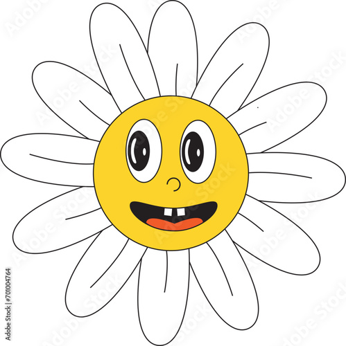 Retro Flower Illustration