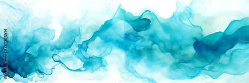 Alcohol ink painting, abstract painting in blue and green tones, diffused turquoise light, flowing aqua silk, blue mist, flowing silk, dynamic pearl wallpaper, watercolor painting. photo
